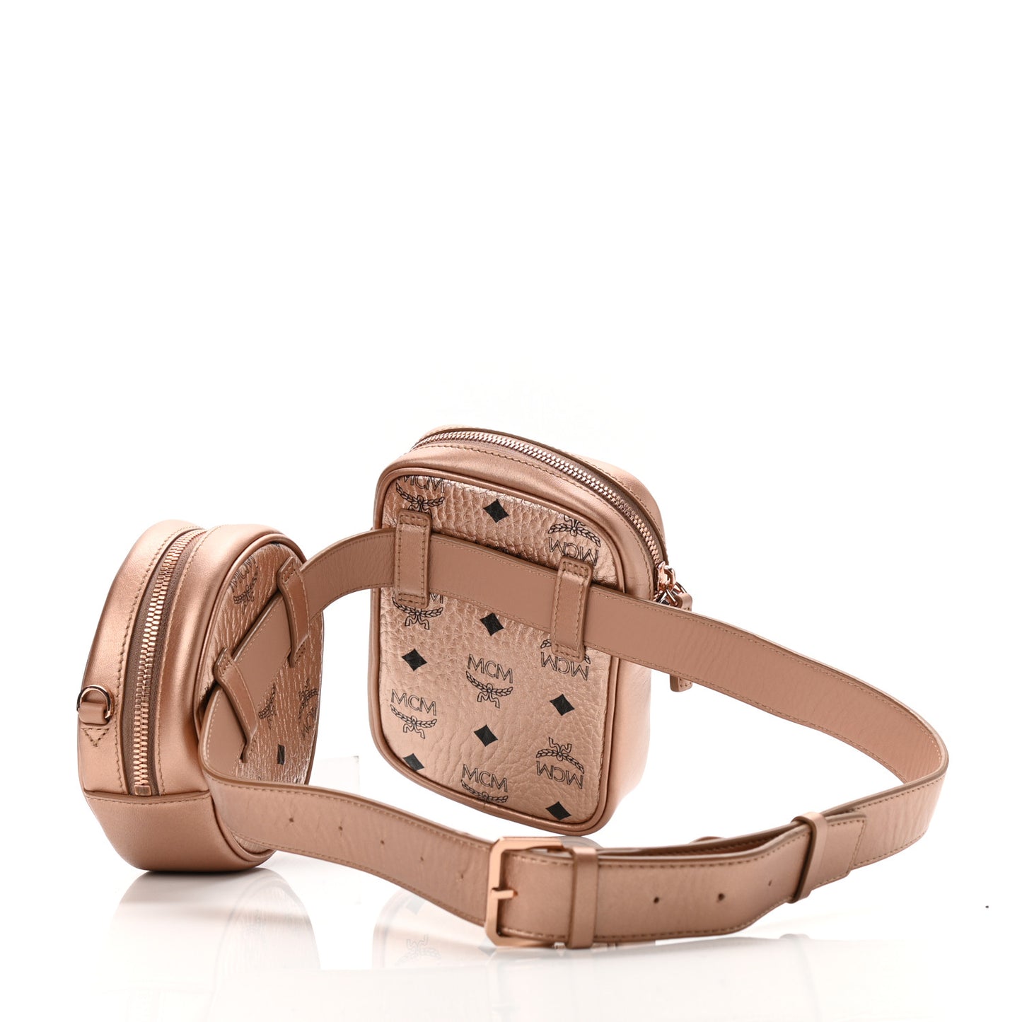 Metallic Visetos Stark Original Belt Bag Champagne Gold