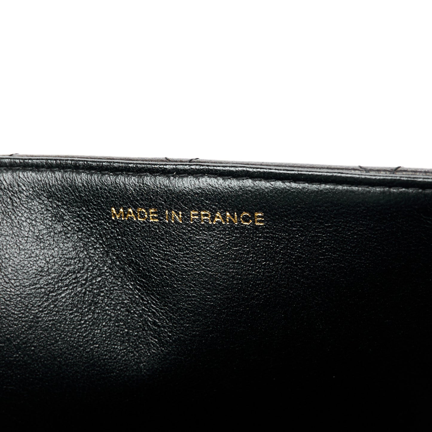 Lambskin Quilted Jumbo Single Flap Black