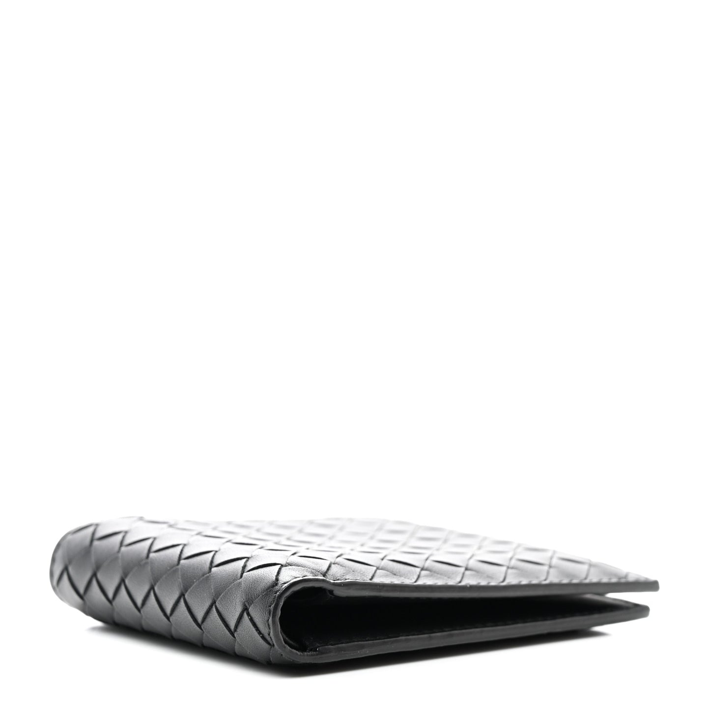 Nappa Intrecciato Bi-Fold Wallet Black