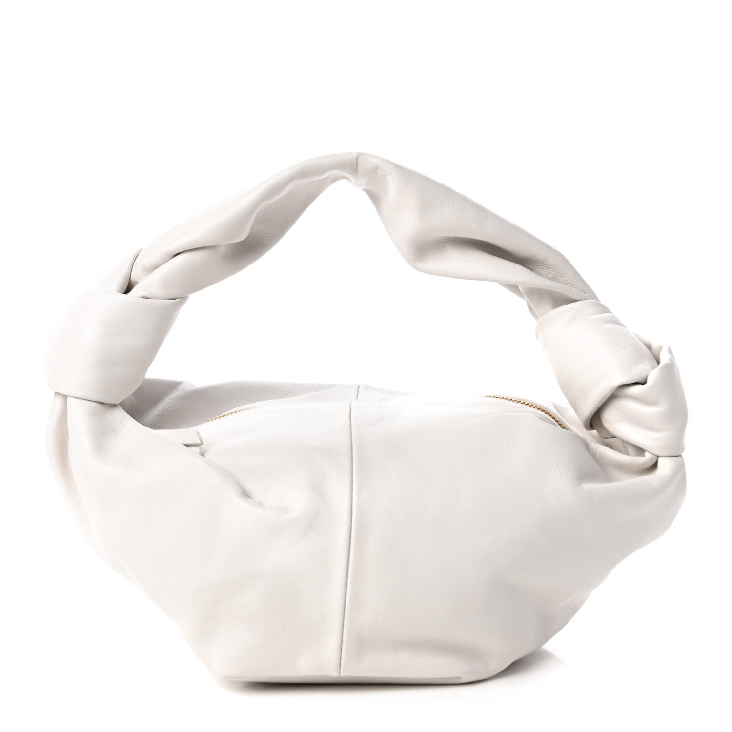Bottega Veneta Calfskin Mini Double Knot Bag White 740377