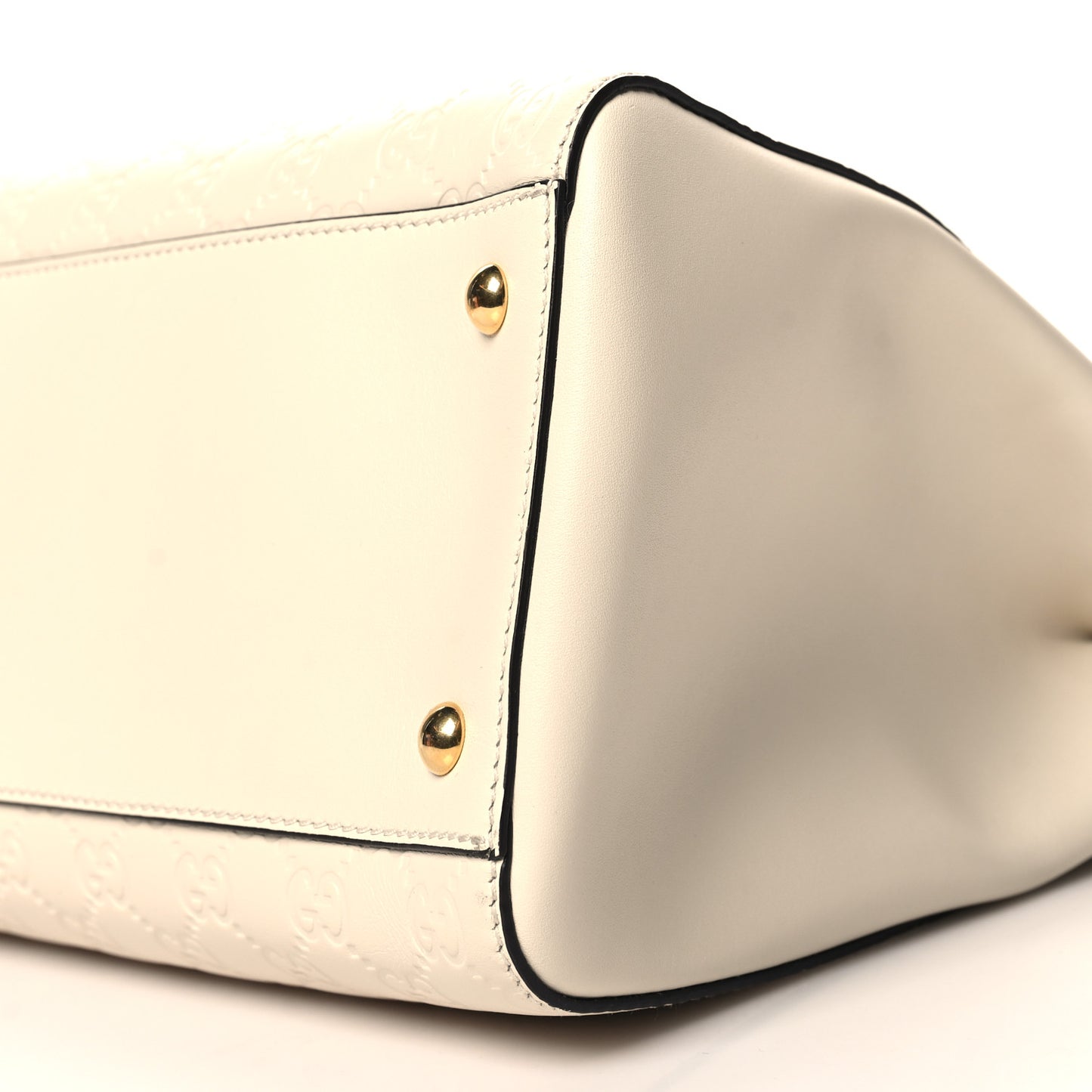 Guccissima Signature Large Shoulder Tote Bag Mystic White