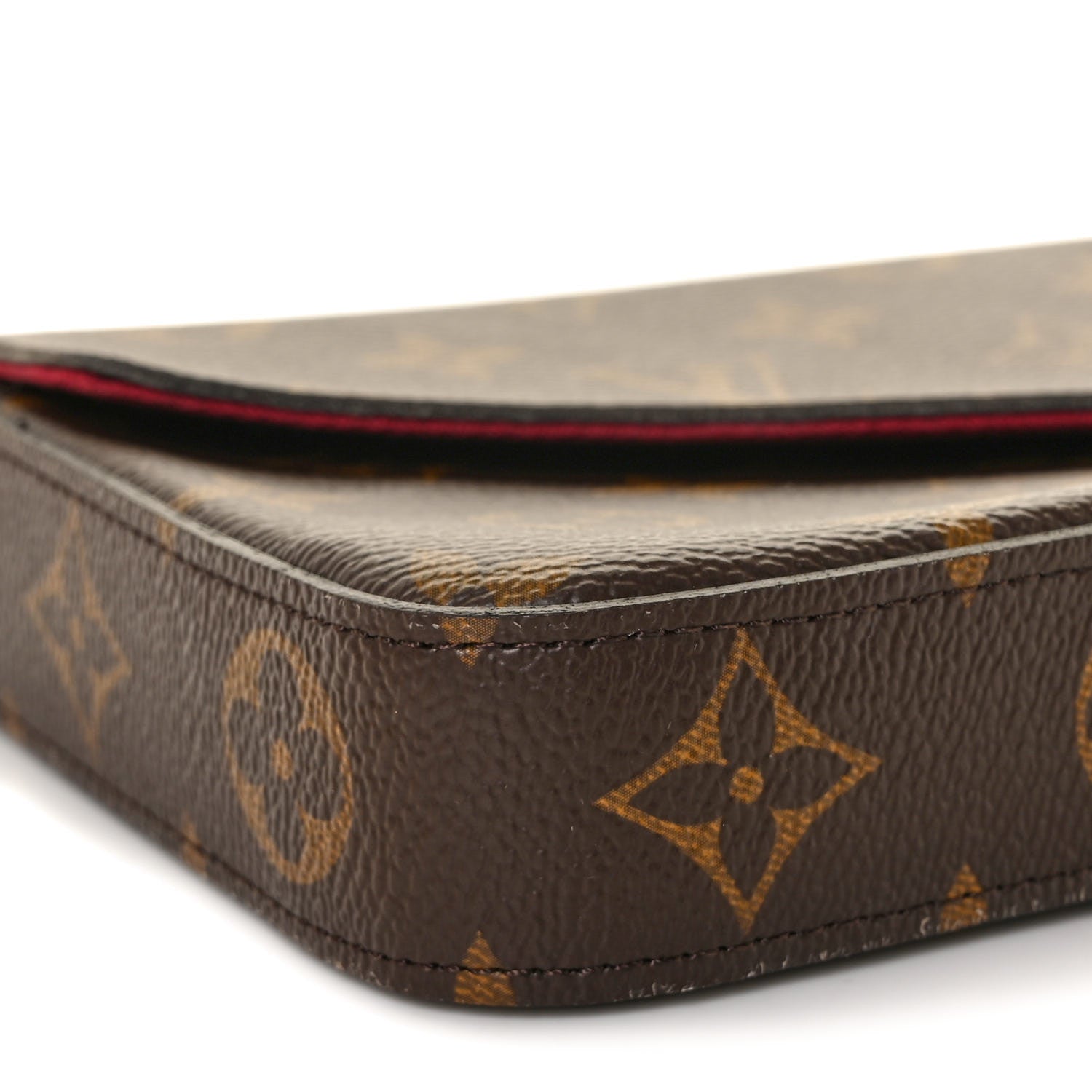 Louis Vuitton Monogram Pochette Felicie Chain Wallet Fuchsia 8 of 10