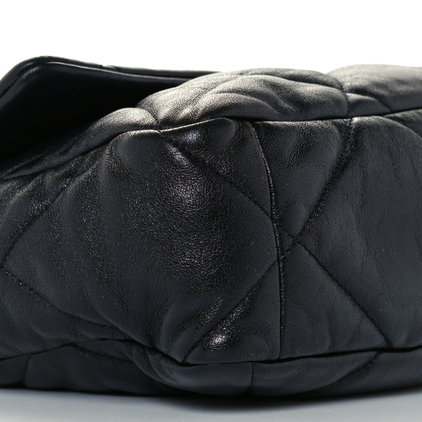 Lambskin Quilted Large Chanel 19 Flap Black