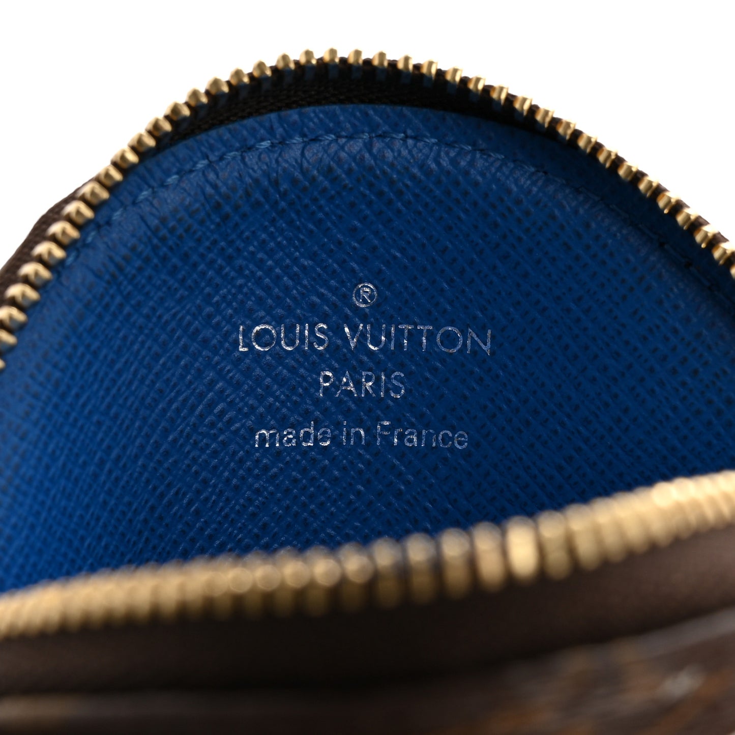 Monogram 2019 Christmas Animation Round Coin Purse Blue