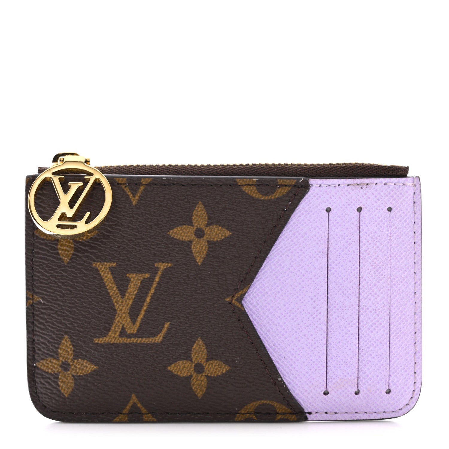 Louis Vuitton Monogram Zipped Romy Card Holder Bubble Tea 1575277