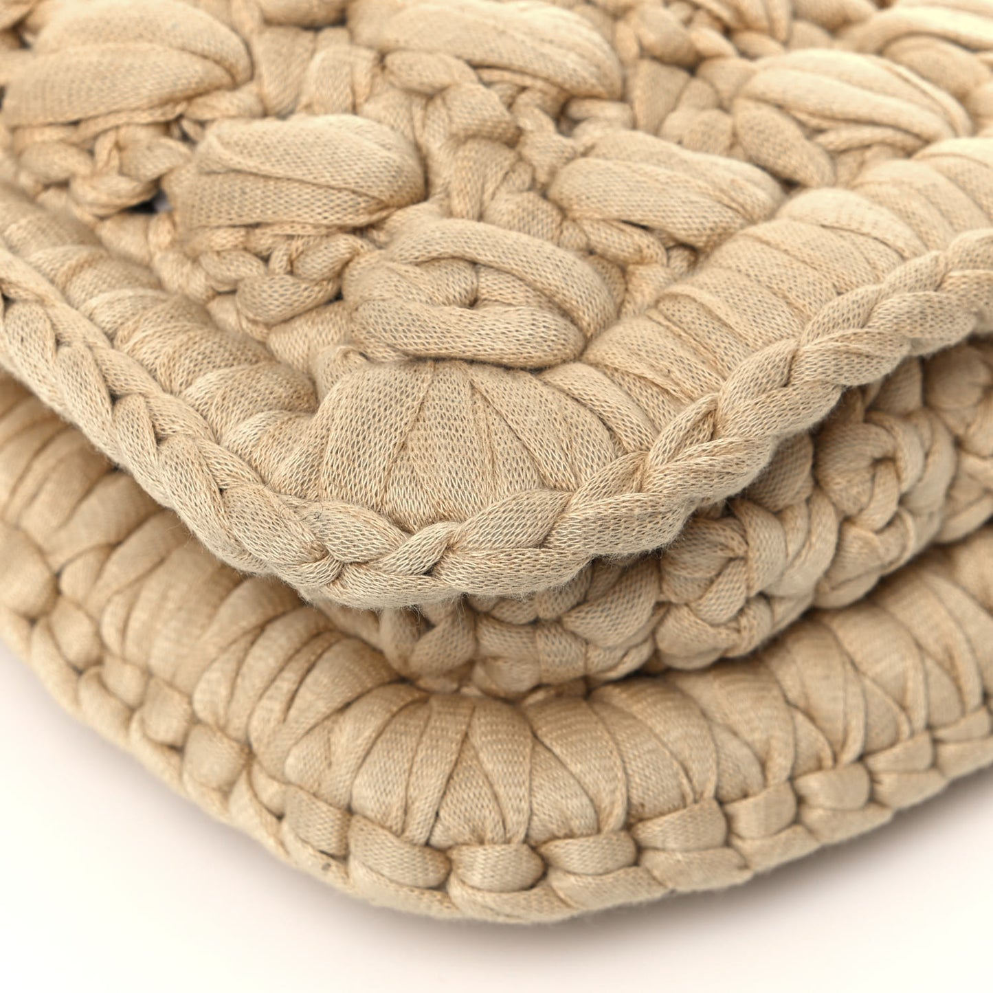 Jersey Crochet Shoulder Bag Cane Sugar