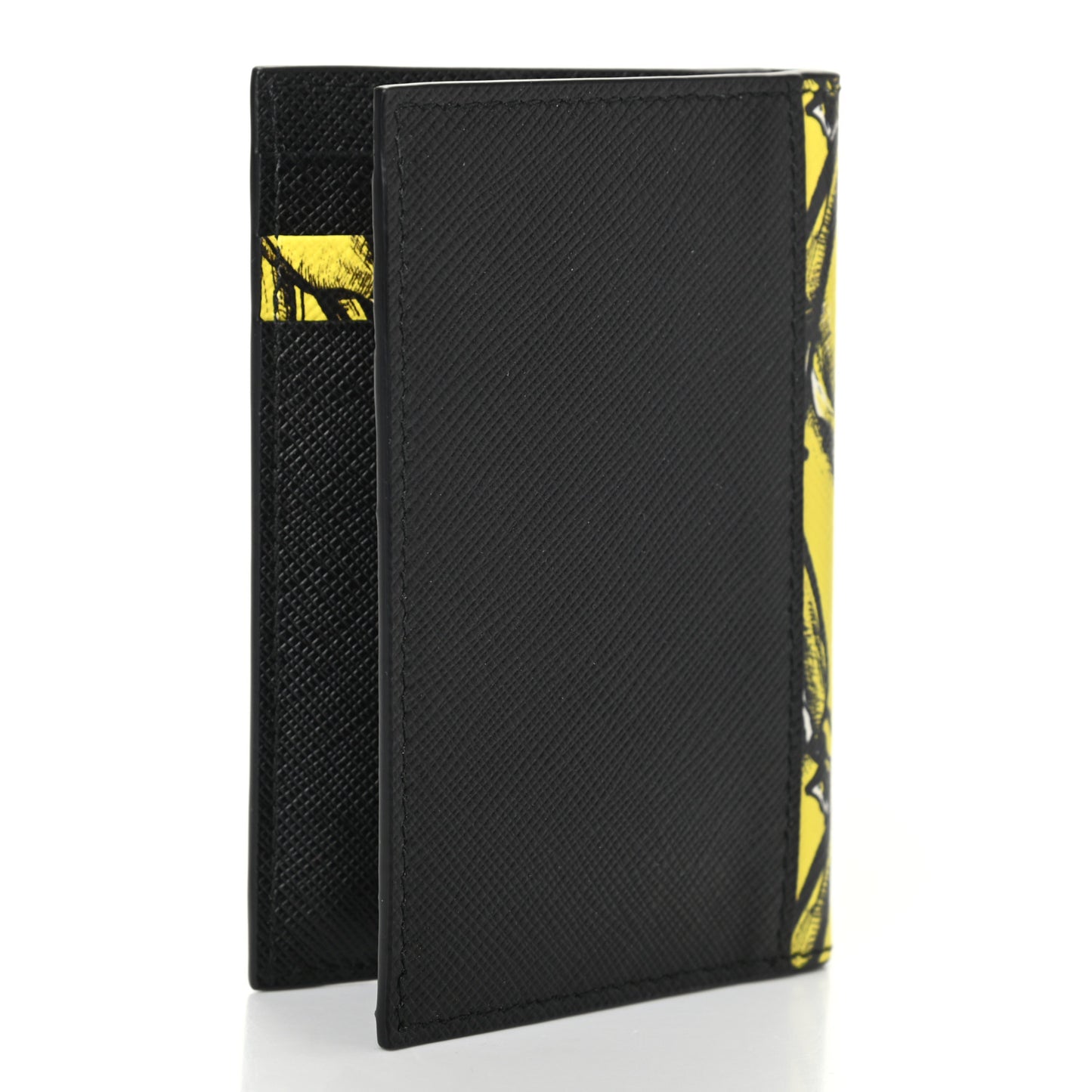 Saffiano Banana Print Wallet Giallo Dis Banana