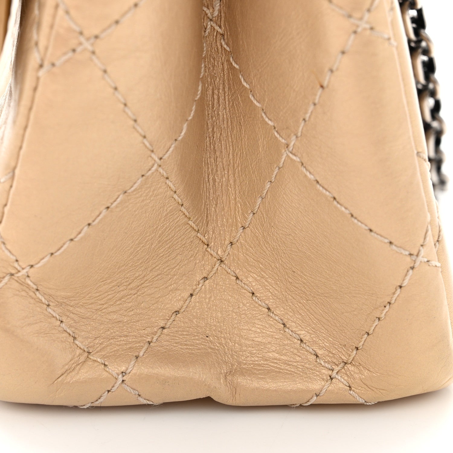 Chanel Metallic Aged Calfskin Quilted 2.55 Reissue 226 Flap Gold 14 of 14