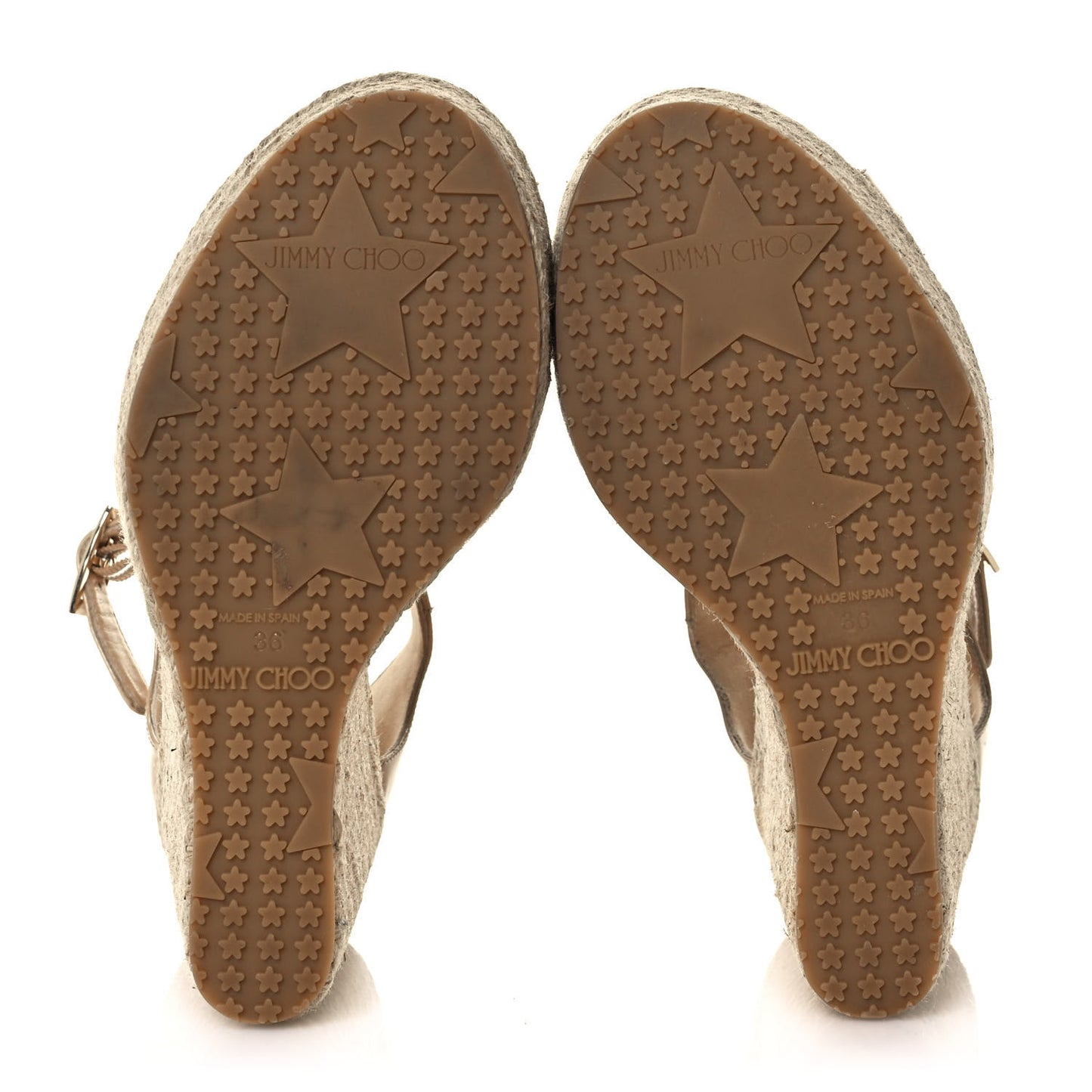 Patent Aimee Wedge Sandals 36 Nude