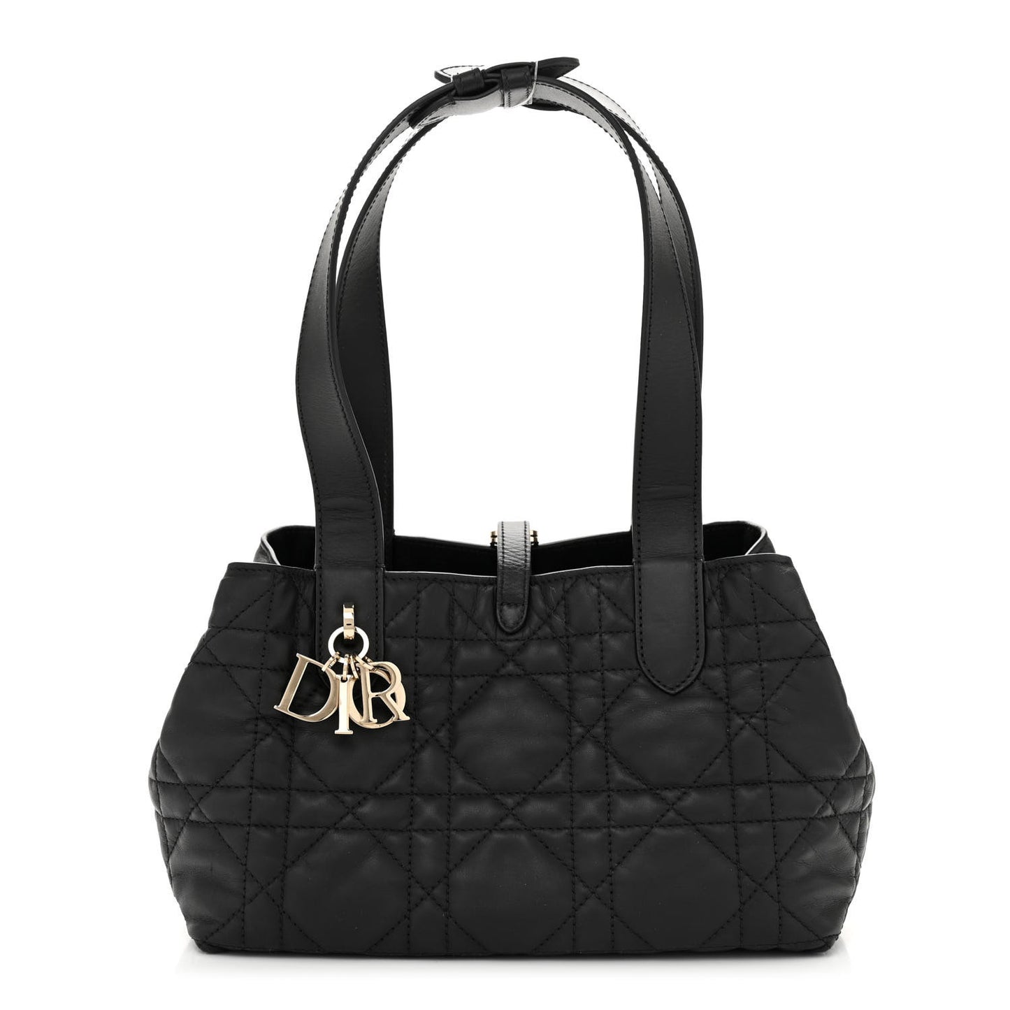Calfskin Macrocannage Small Toujours Black