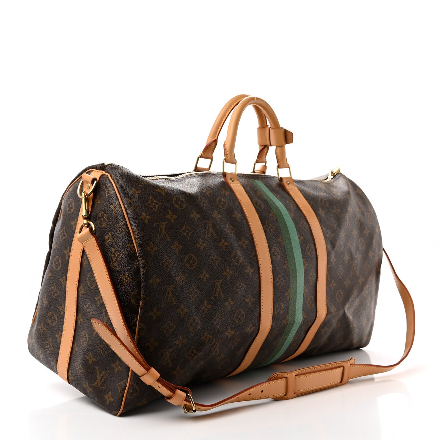 Monogram My LV Heritage Keepall Bandouliere 55 Vert Anglais Vert Clair
