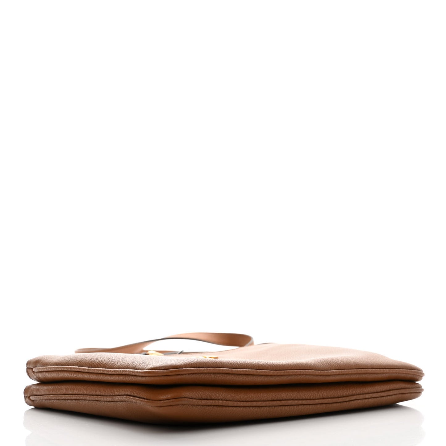 Vitello Phenix Double Zip Crossbody Bag Cannella