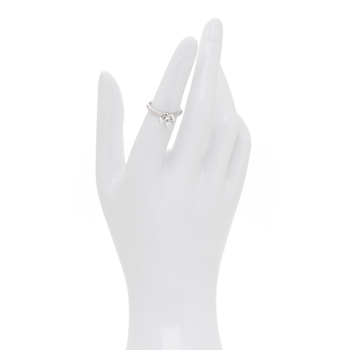 Platinum Diamond 1.62ct Solitaire Engagement Ring 50 5.5
