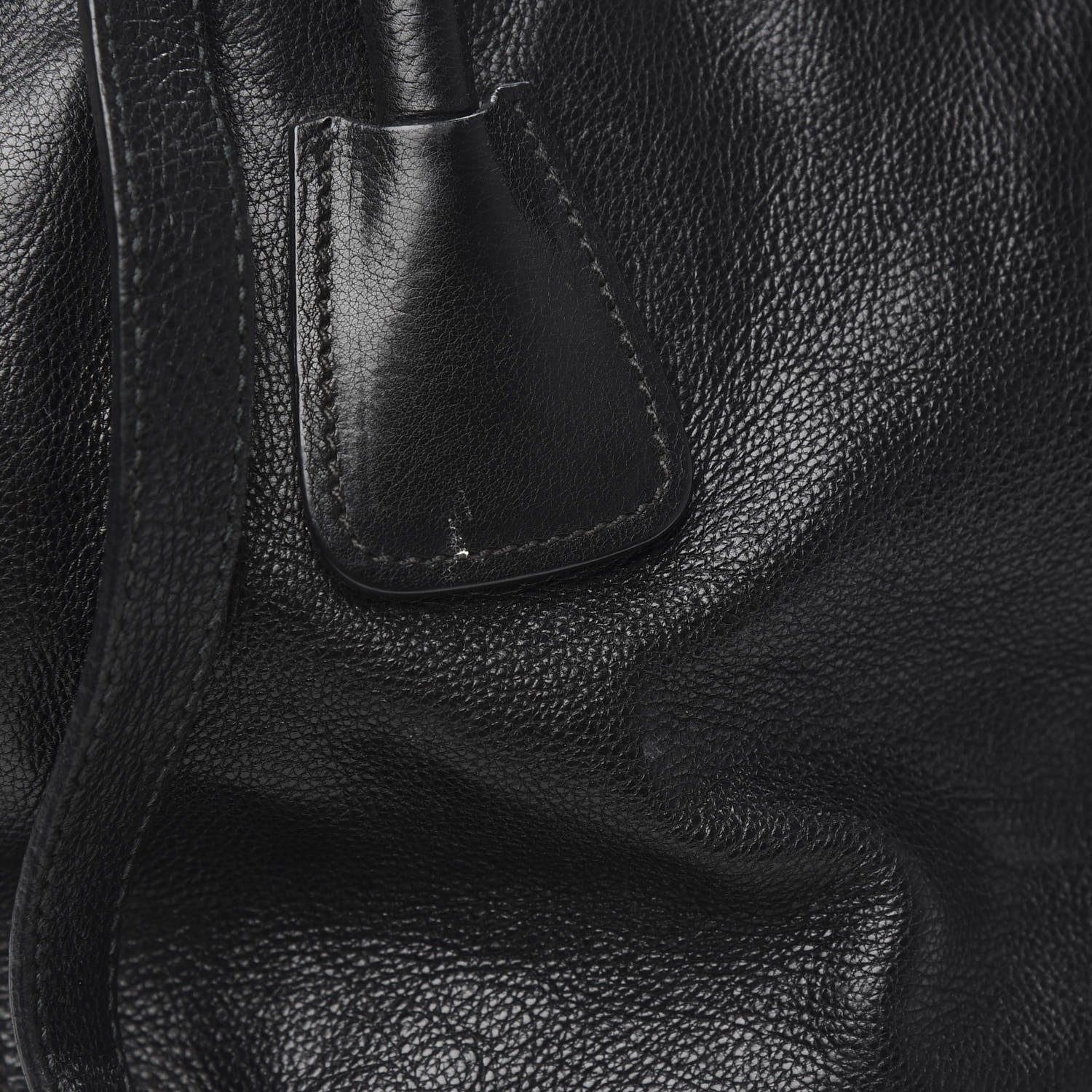 Prada Glace Calf Twin Pocket Tote Black 11 of 14