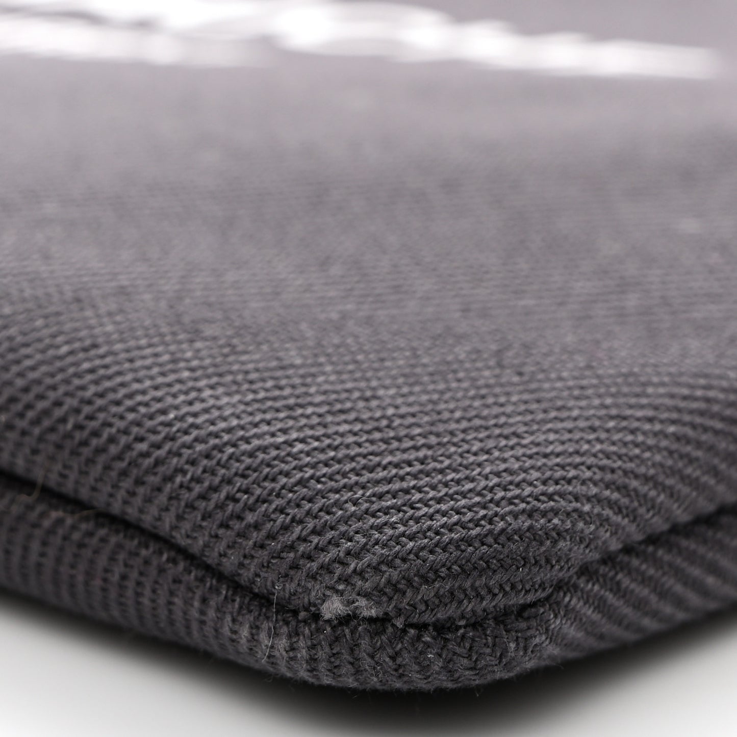 Linen Canvas Rive Gauche Zipped Pouch Black