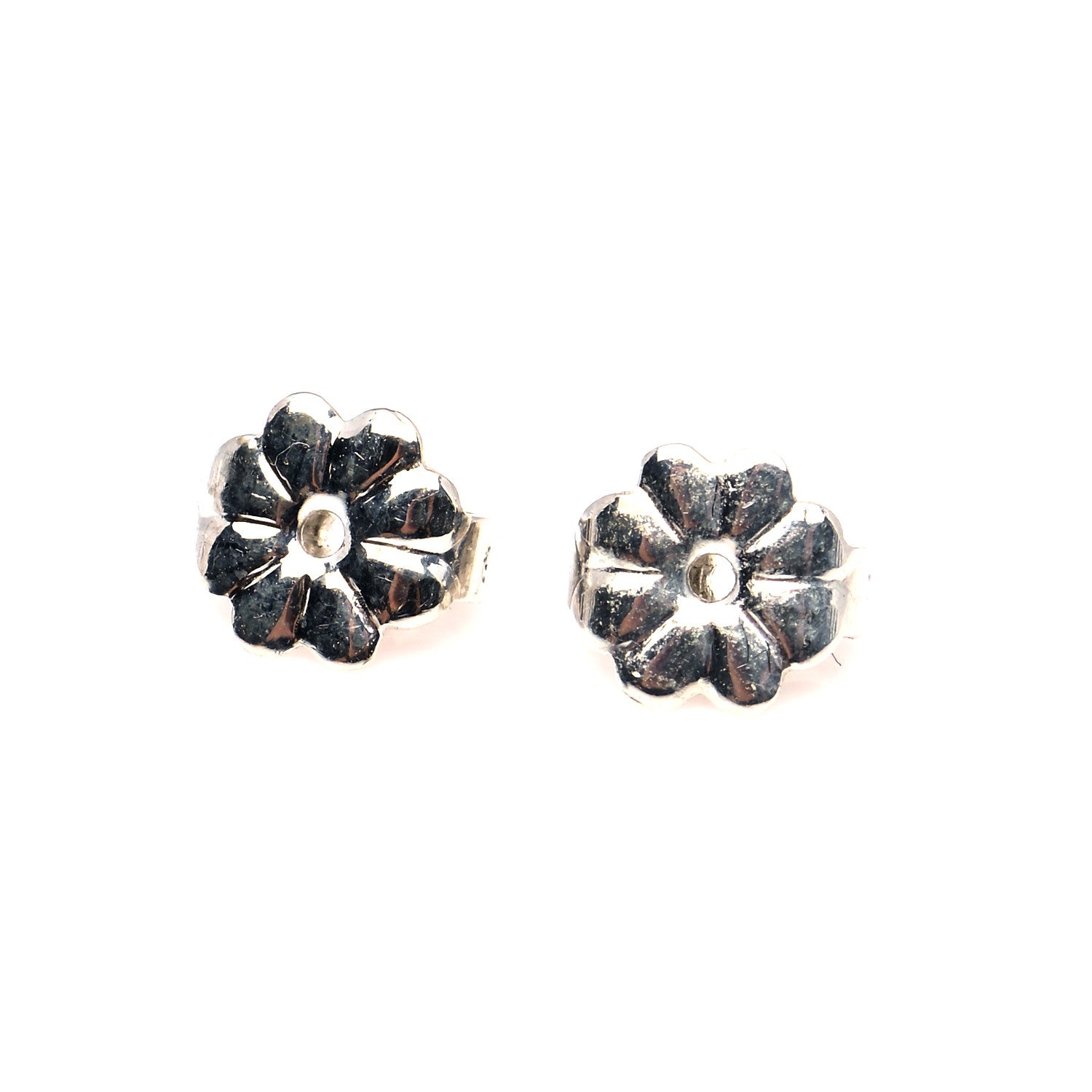 Tiffany Sterling Silver 12mm Elsa Peretti Bean Earrings 5 of 7
