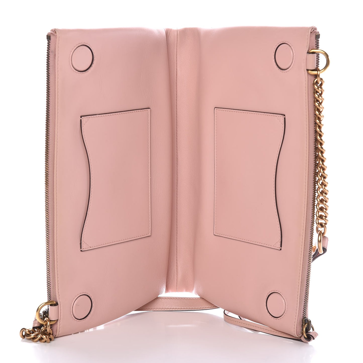 Calfskin Matelasse GG Marmont Double Zip Chain Bag Perfect Pink