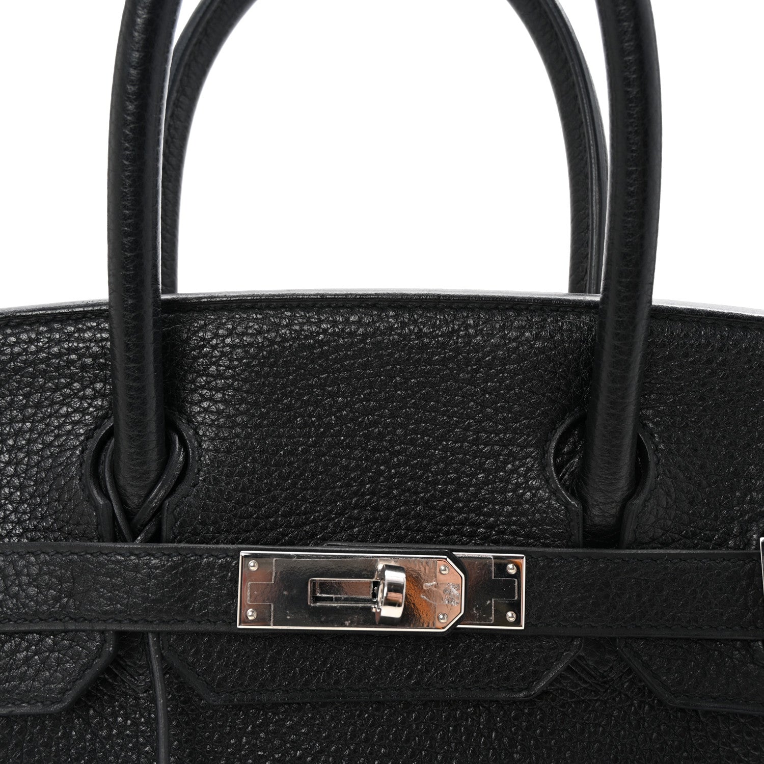 Hermes Taurillon Clemence Birkin 30 Black 8 of 10