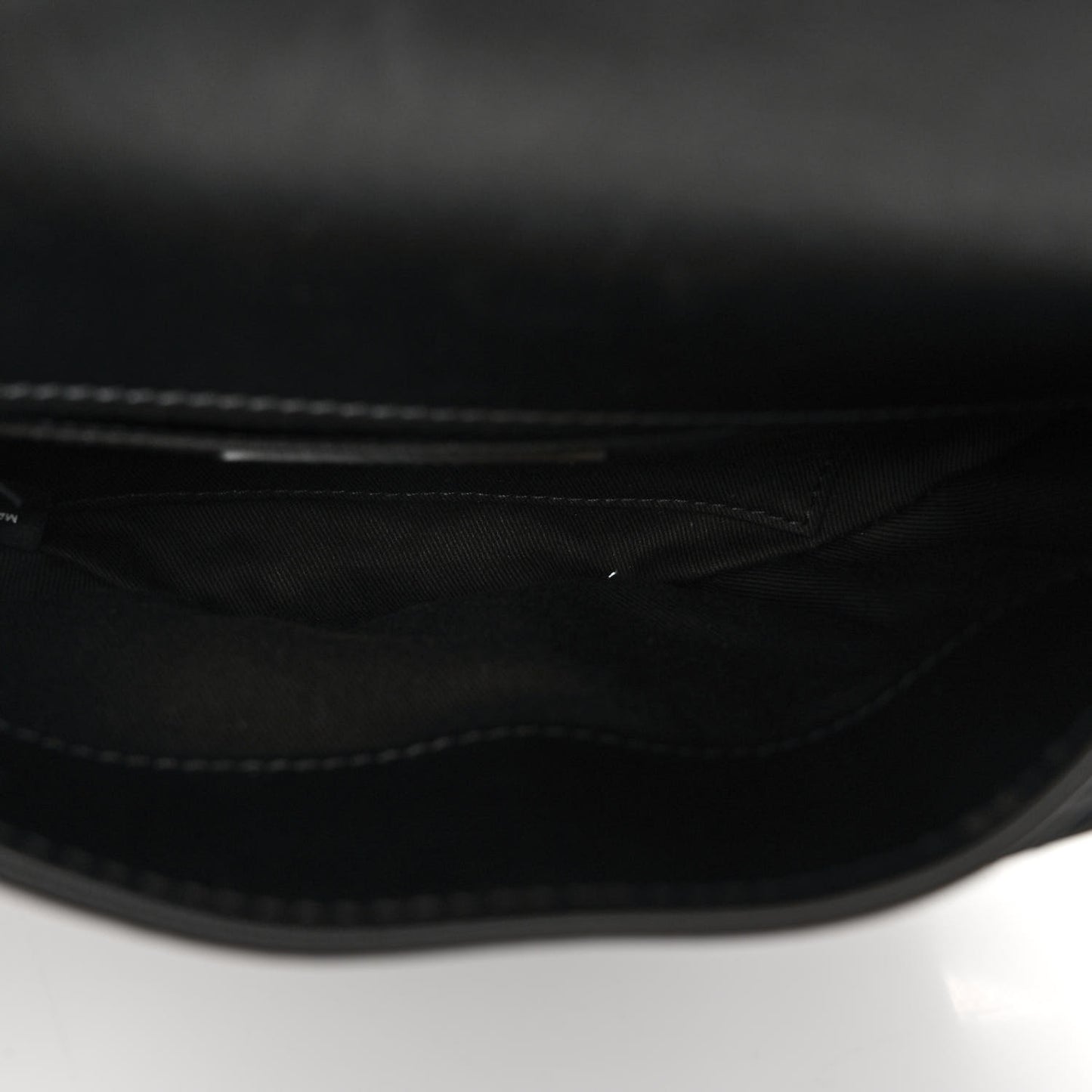 Calfskin Quilted CC Uniform Flap Belt Bag Black