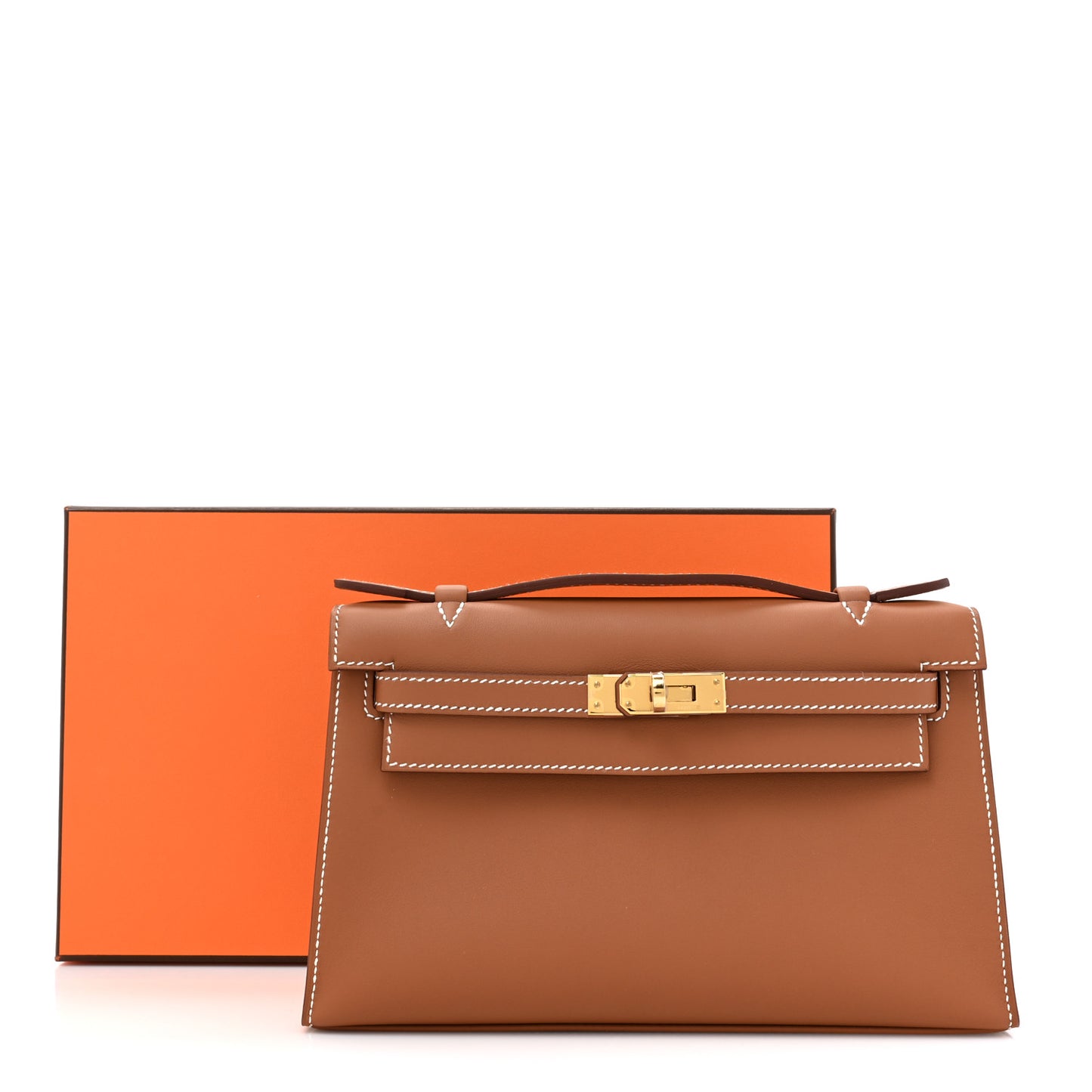 Swift Kelly Pochette Clutch Gold