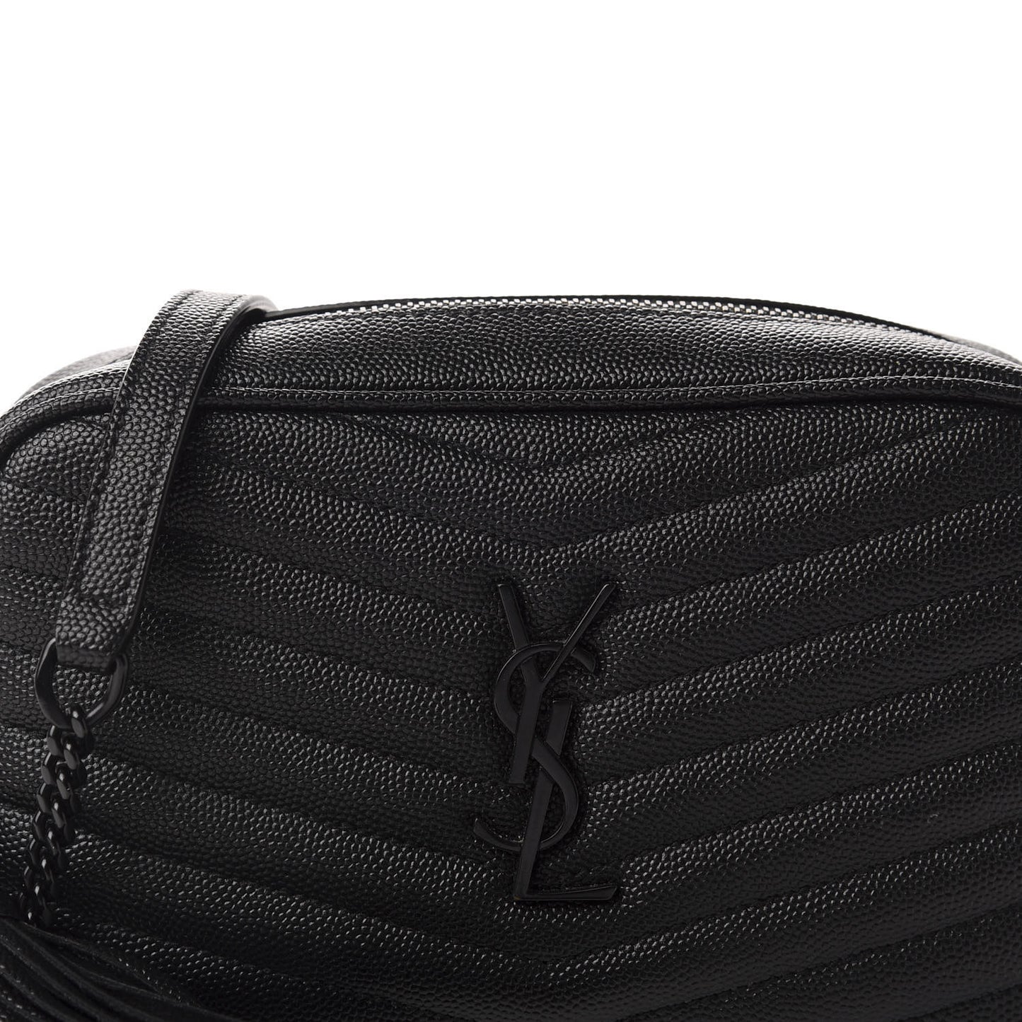Grain De Poudre Matelasse Monogram Mini Lou Camera Bag Black