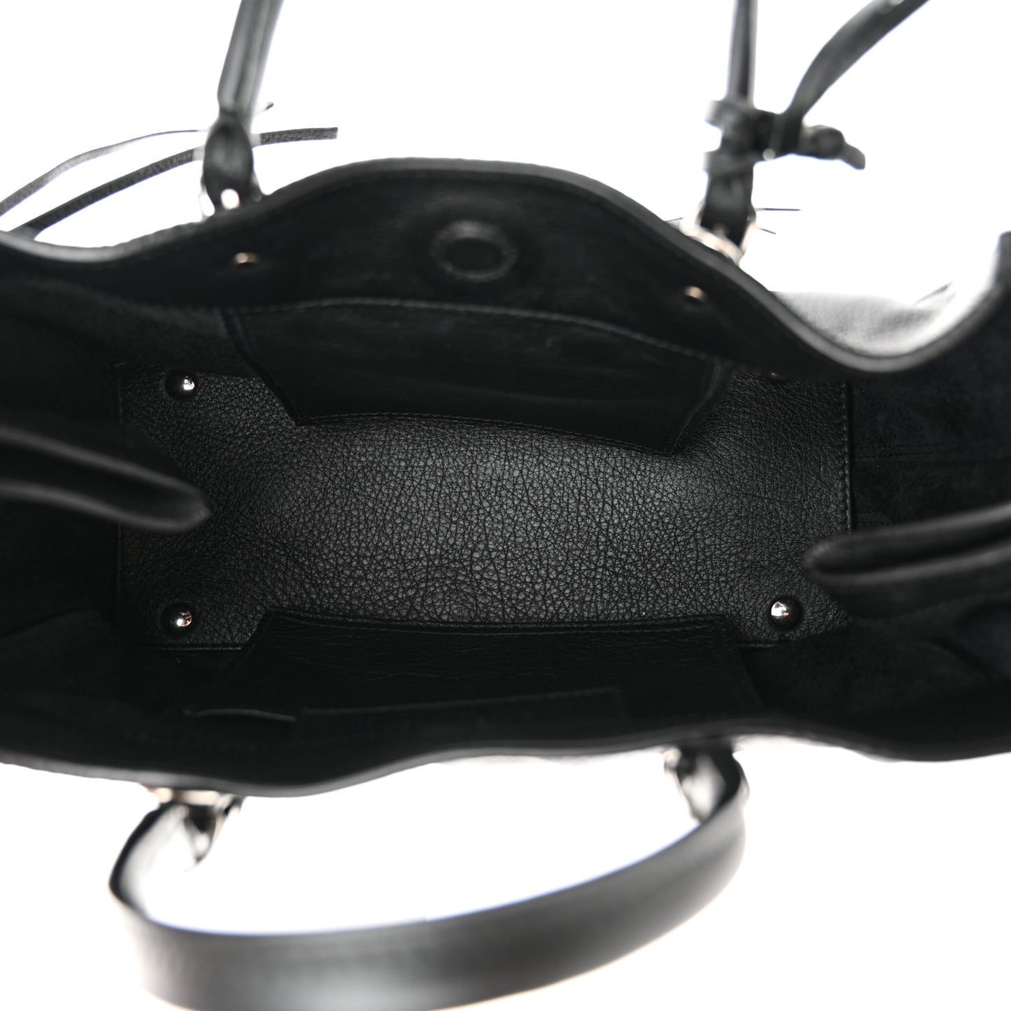 Calfskin Papier Mini A4 Tote Black