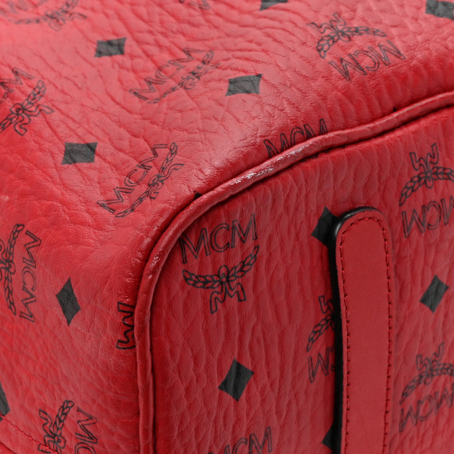 Visetos Large Anya Shopper Tote Ruby Red