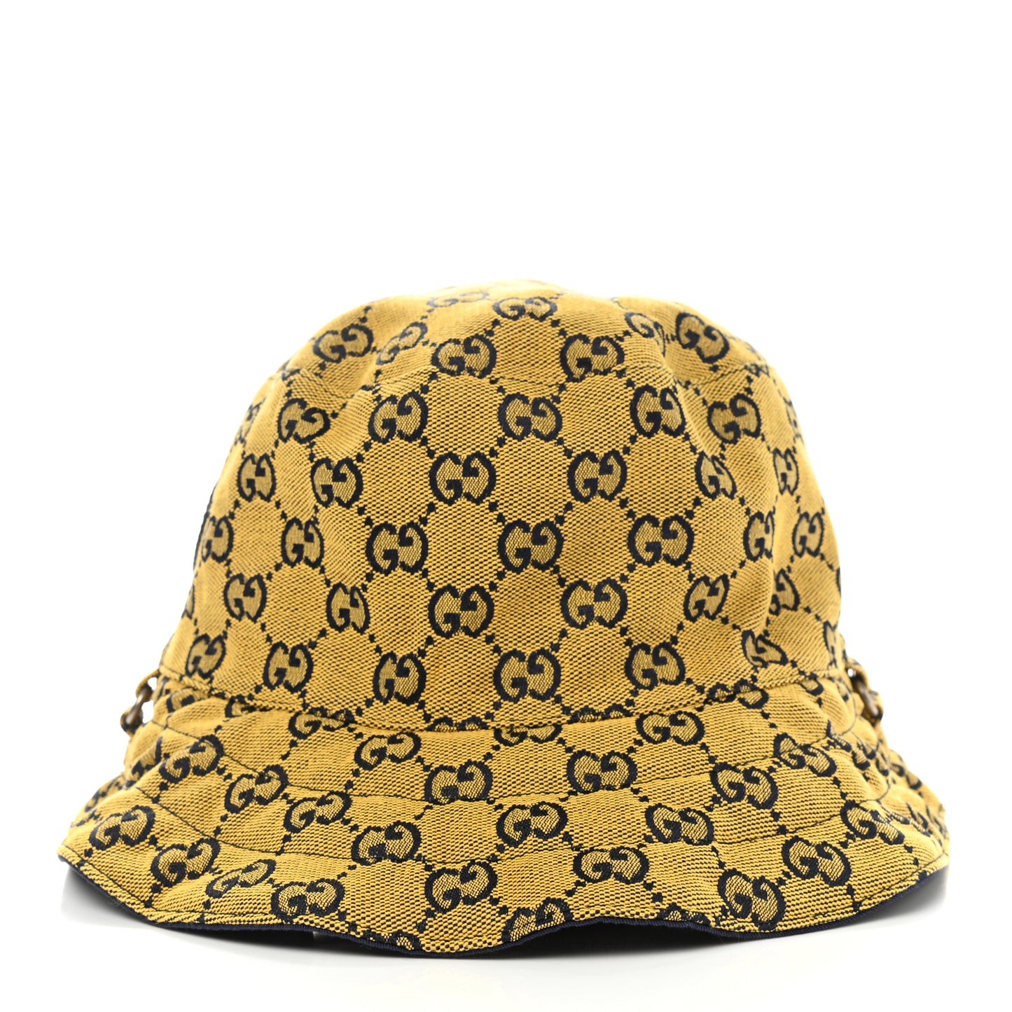 Monogram Multicolor Reversible Self-Tie Bucket Hat XL Yellow Blue