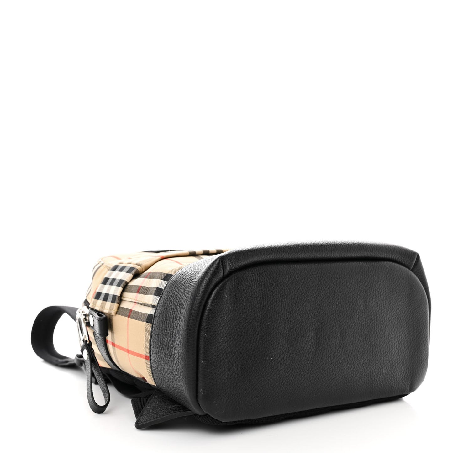 House Check Canvas Calfskin Small Nico Backpack Archive Beige