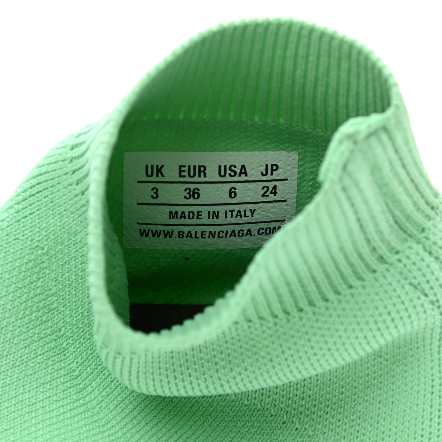 Technical 3D Recycled Knit Womens Speed 2.0 Transparent Sole Sneakers 36 Mint