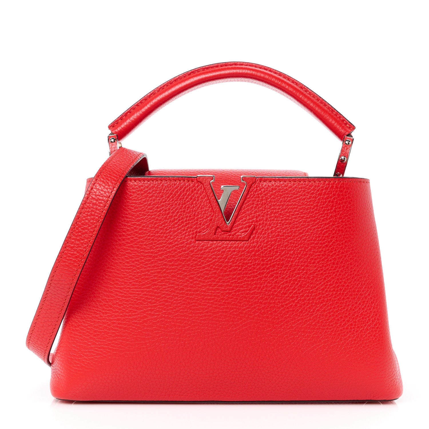 Louis Vuitton Taurillon Capucines BB Rubis 1 of 9
