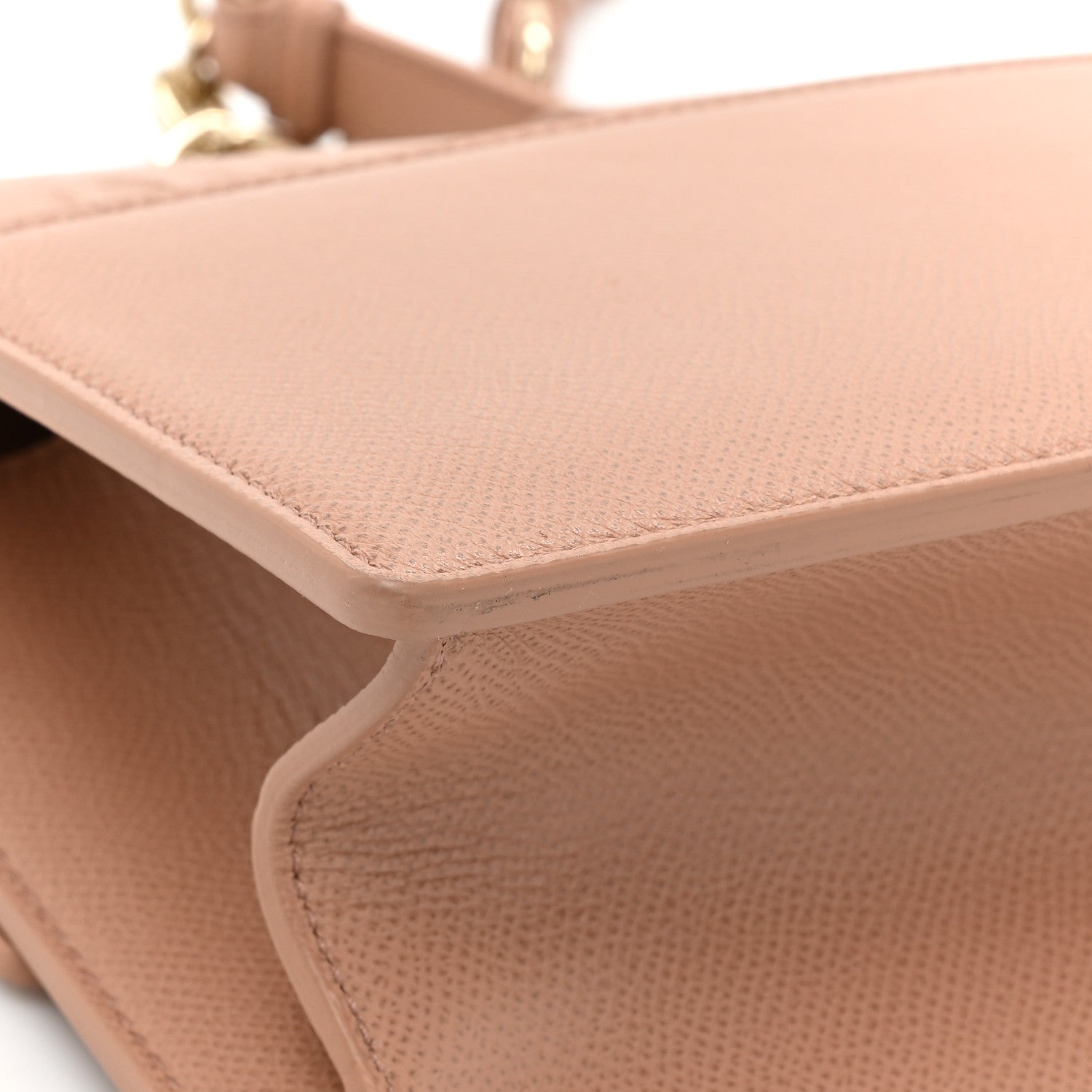 Christian Dior Grained Calfskin 30 Montaigne East West Chain Flap Bag Blush 12 of 13