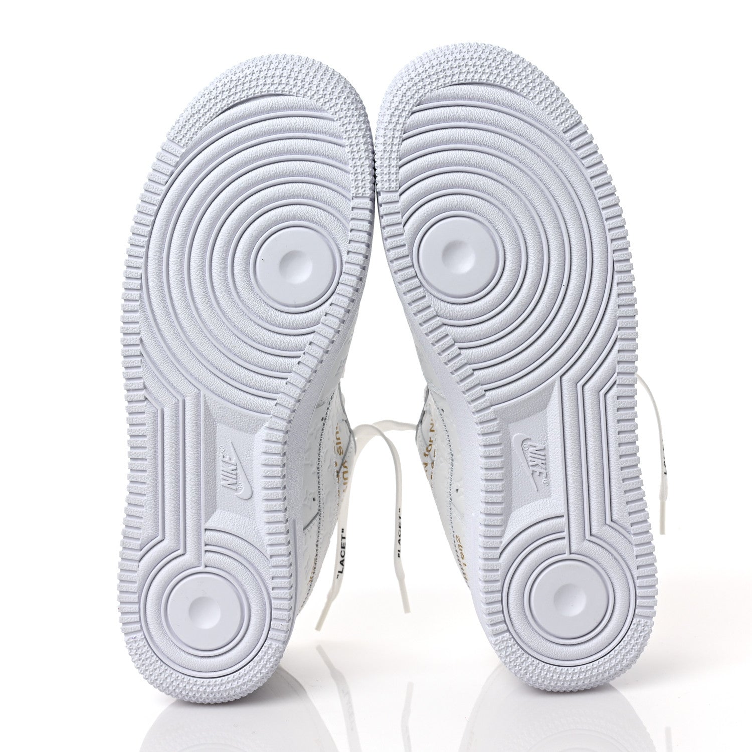 Louis Vuitton X NIKE AIR FORCE 1 Calfskin Monogram Mens Low Top Sneakers 7.5 White 6 of 8