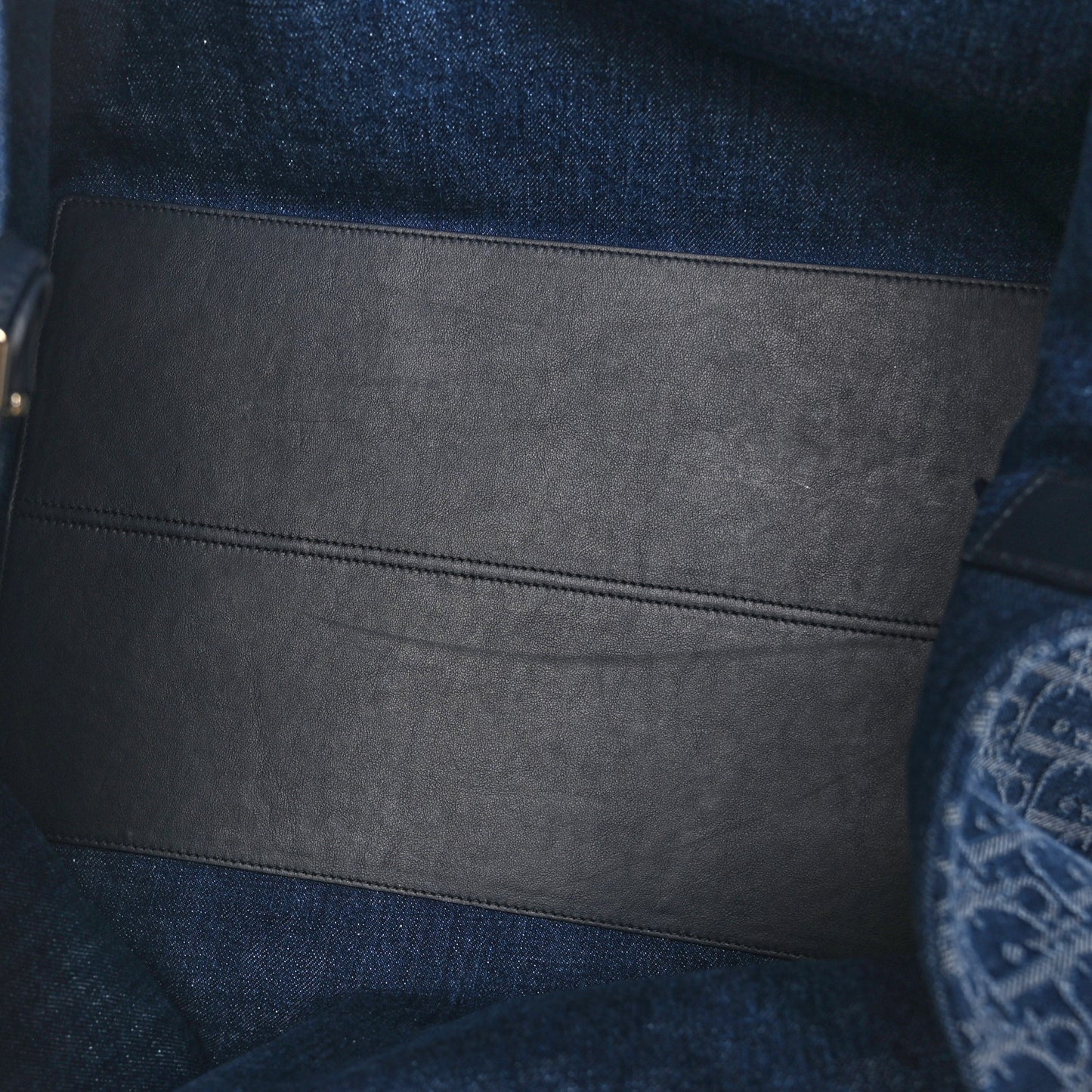 DIOR Denim Jacquard Oblique Large Toujours Blue