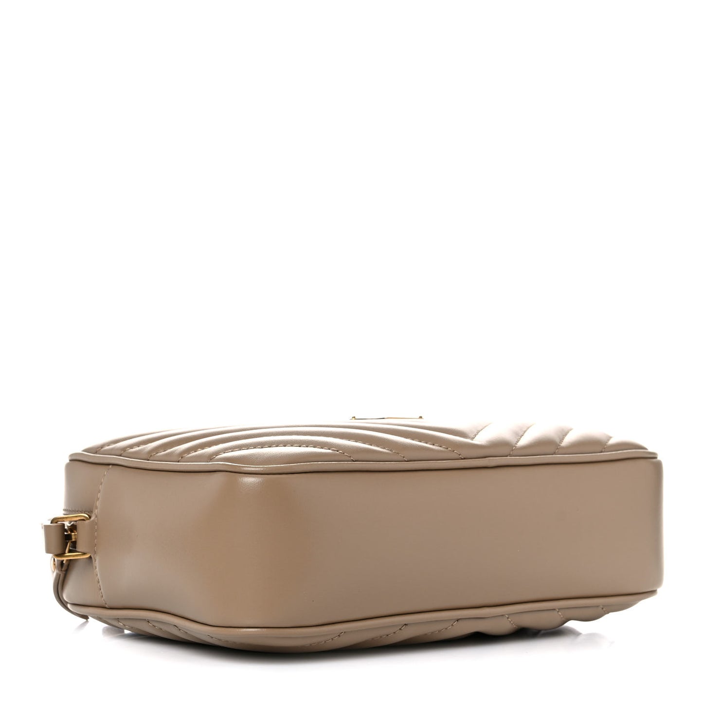 Calfskin Matelasse Monogram Lou Camera Bag Dark Beige