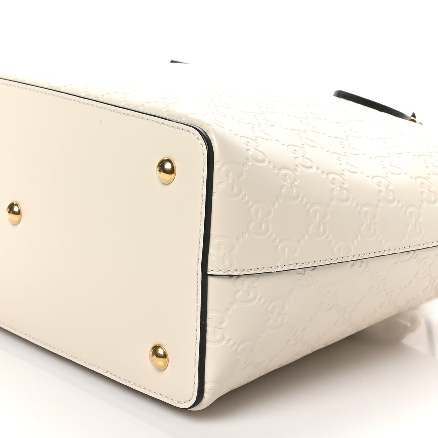 Guccissima Linea A Foldover Tote Off White
