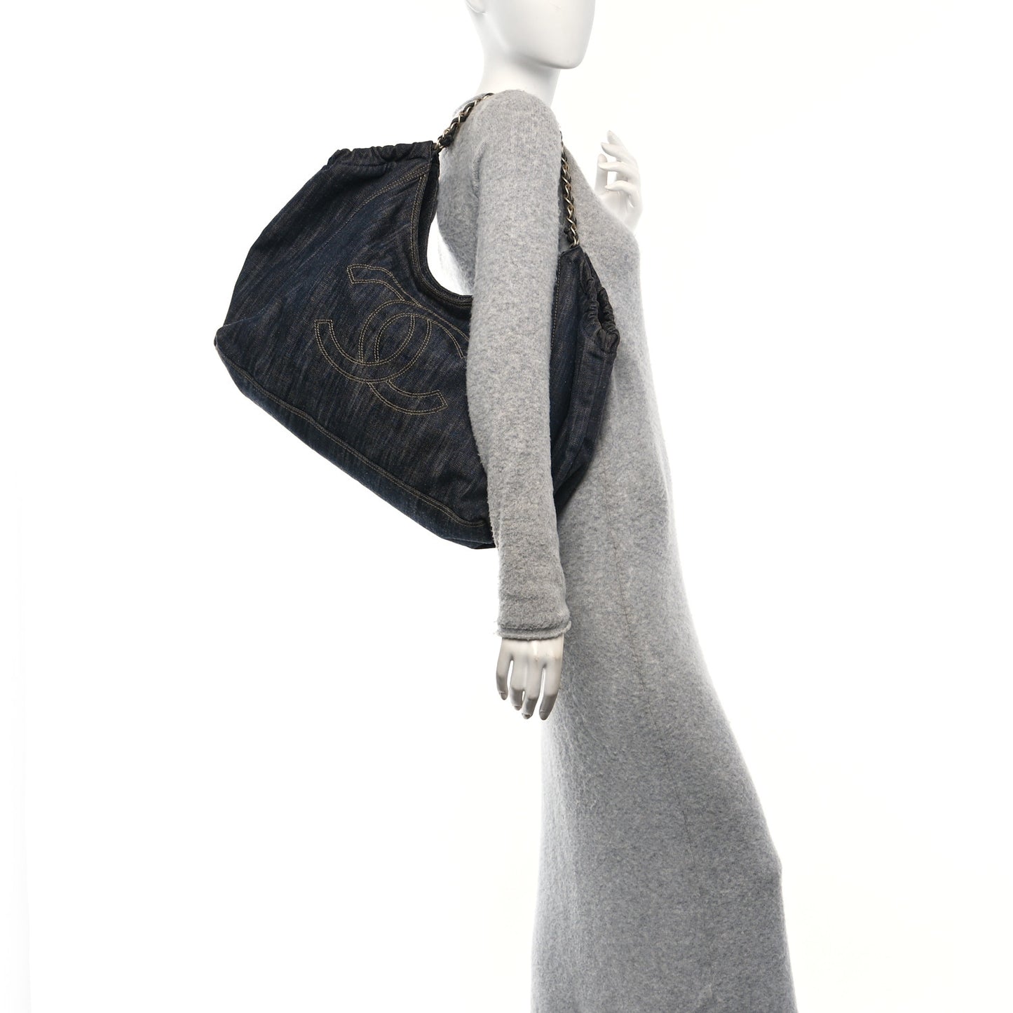 Denim XL Coco Cabas Tote Blue