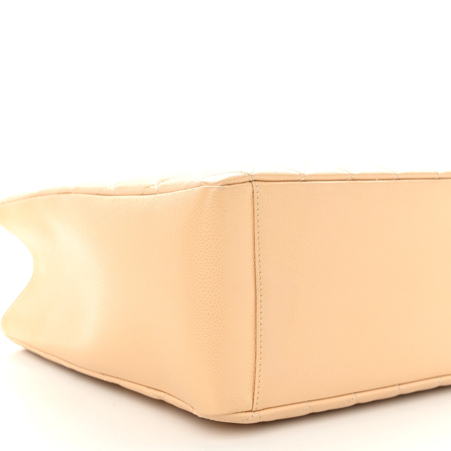 Caviar Quilted Grand Shopping Tote GST Beige