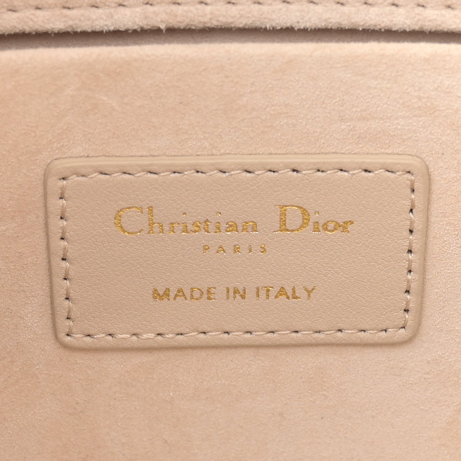 Christian Dior Lambskin Cannage Medium Lady D-Joy Sand 6 of 12