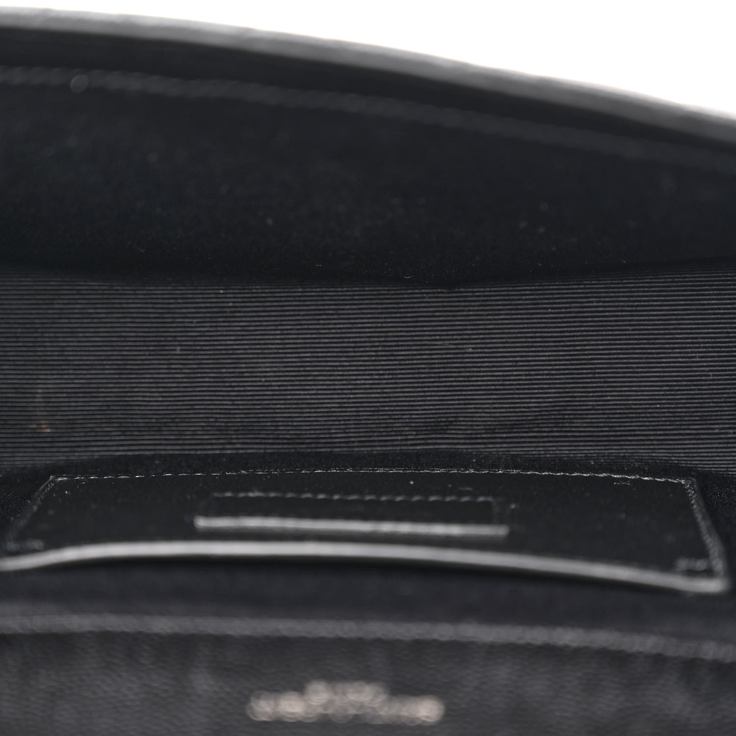 Saint Laurent Grain De Poudre Textured Mixed Matelasse Triquilt Small Monogram Monochrome Satchel Black 5 of 12