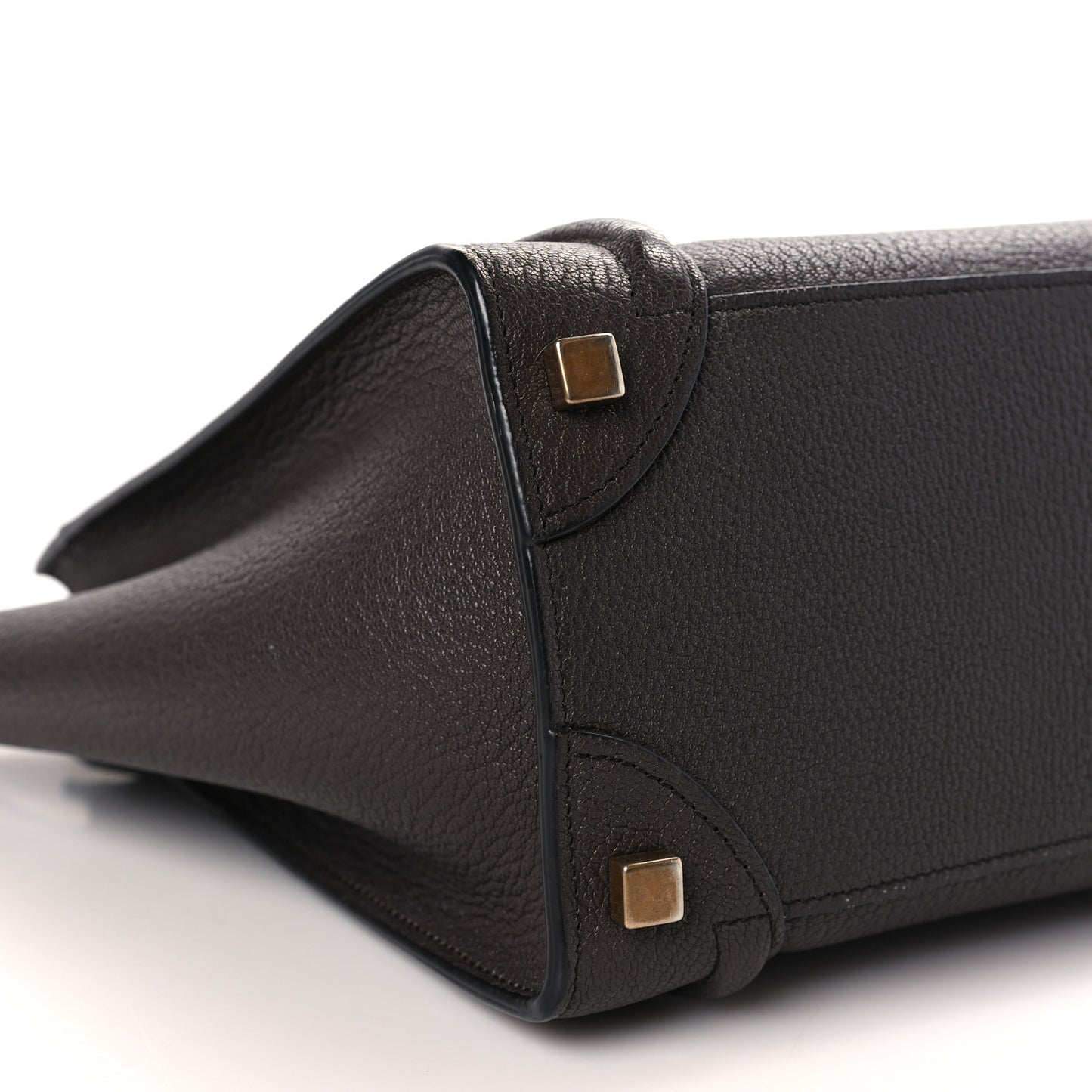 Goatskin Micro Luggage Dark Taupe