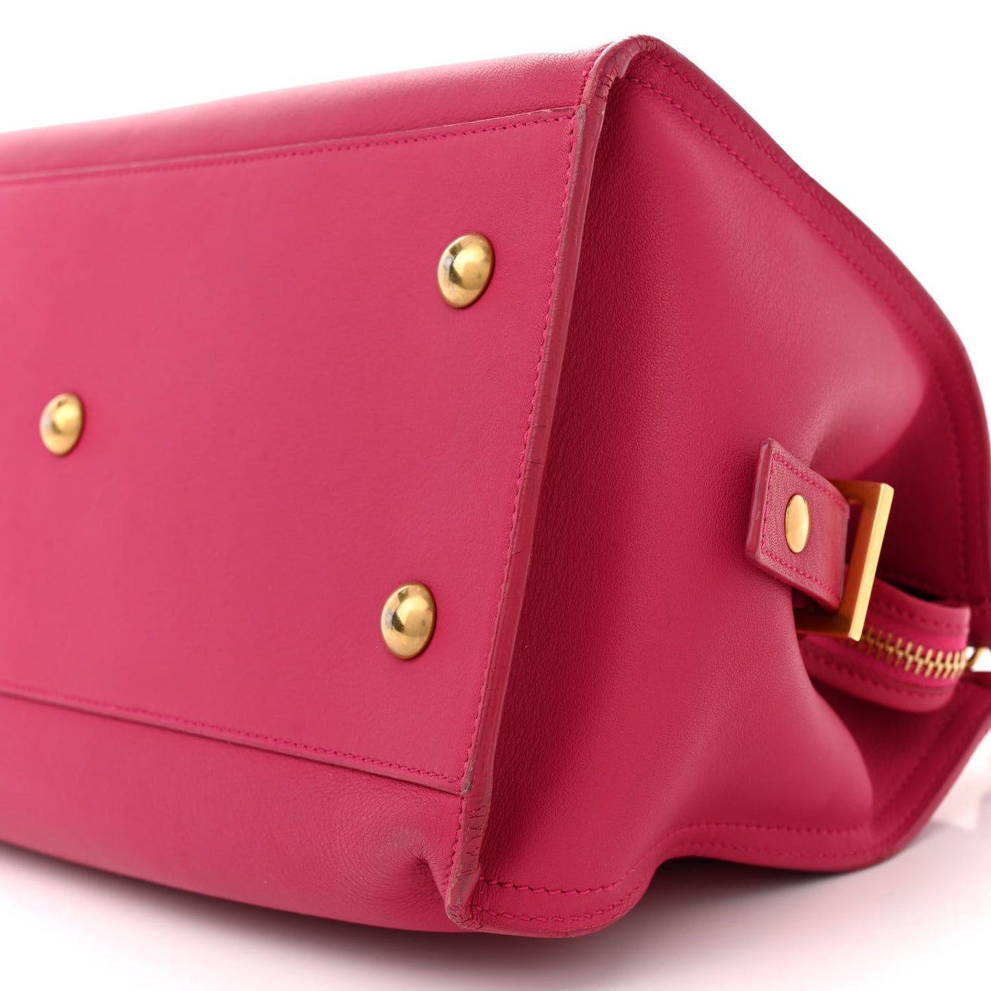 Calfskin Small Classic Y Cabas Fuchsia