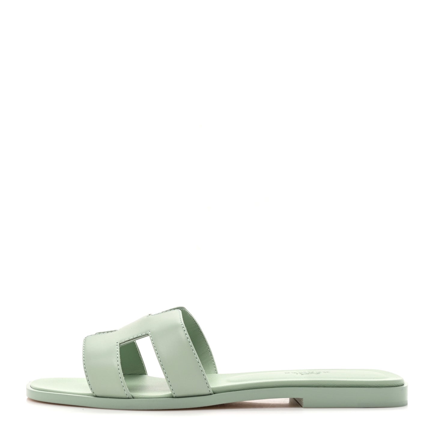 Calfskin Oran Sandals 38 Vert D'eau