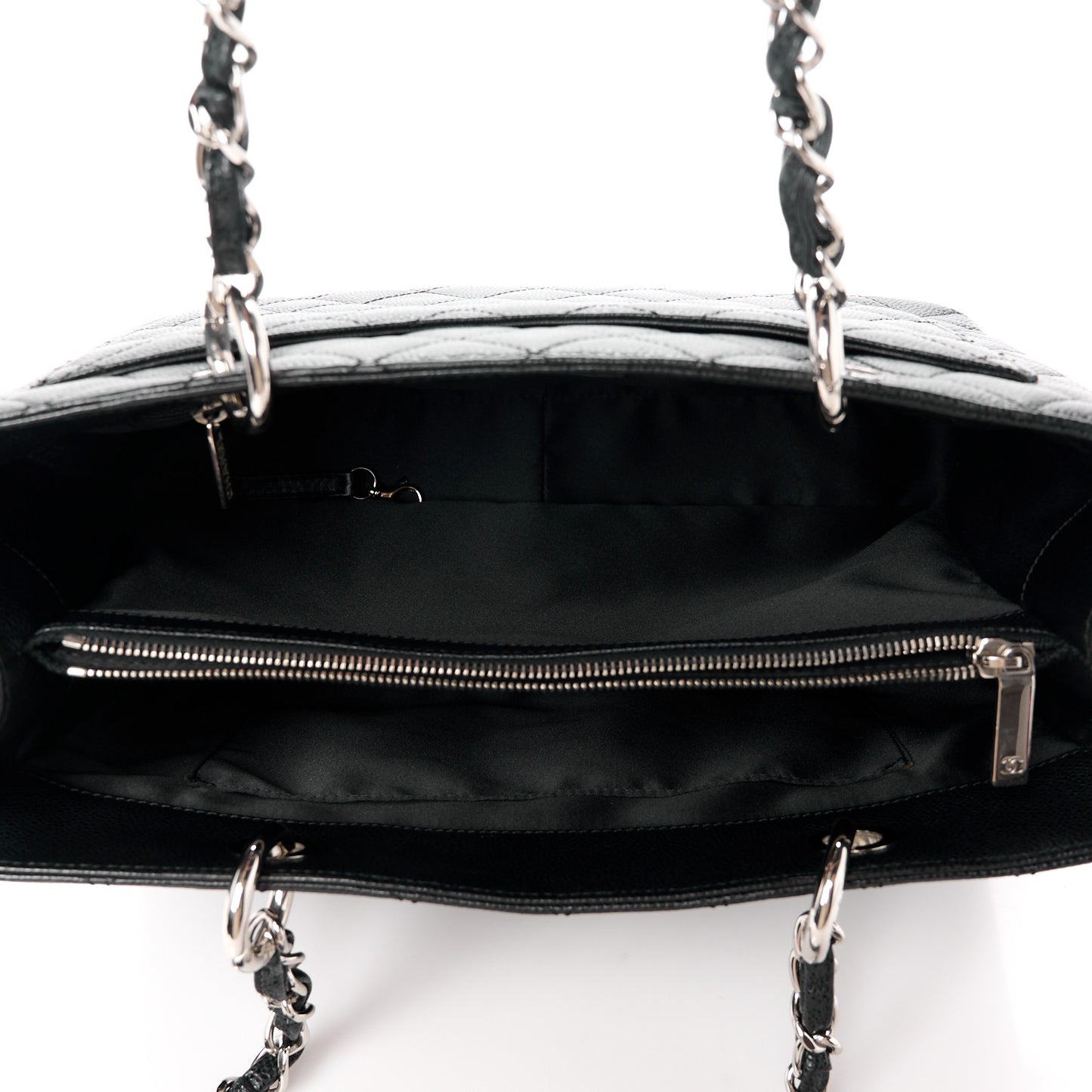 Caviar Quilted Grand Shopping Tote GST Black