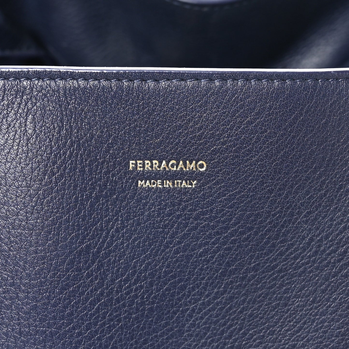 Calfskin Large Hug Bag Midnight