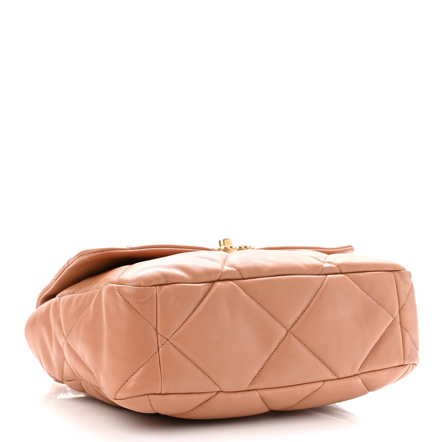 Chanel Lambskin Quilted Large Chanel 19 Flap Brown 4 of 10