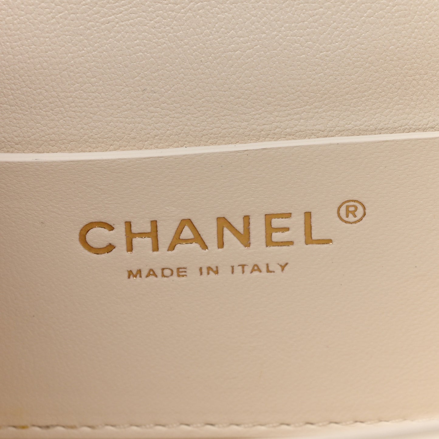 Caviar Quilted Mini Top Handle Flap White
