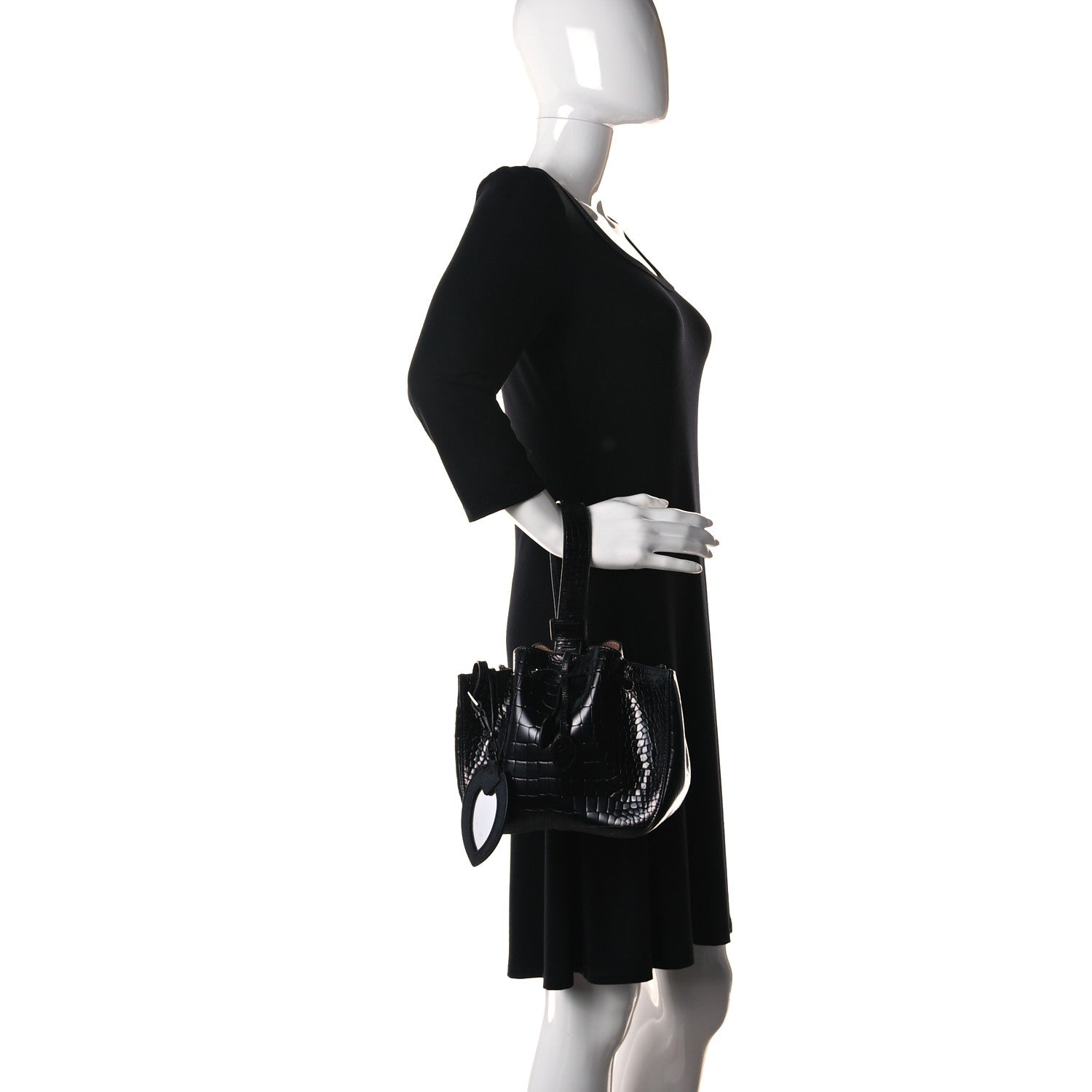 Alaia Alligator Rose-Marie 19 Bag Black 2 of 15