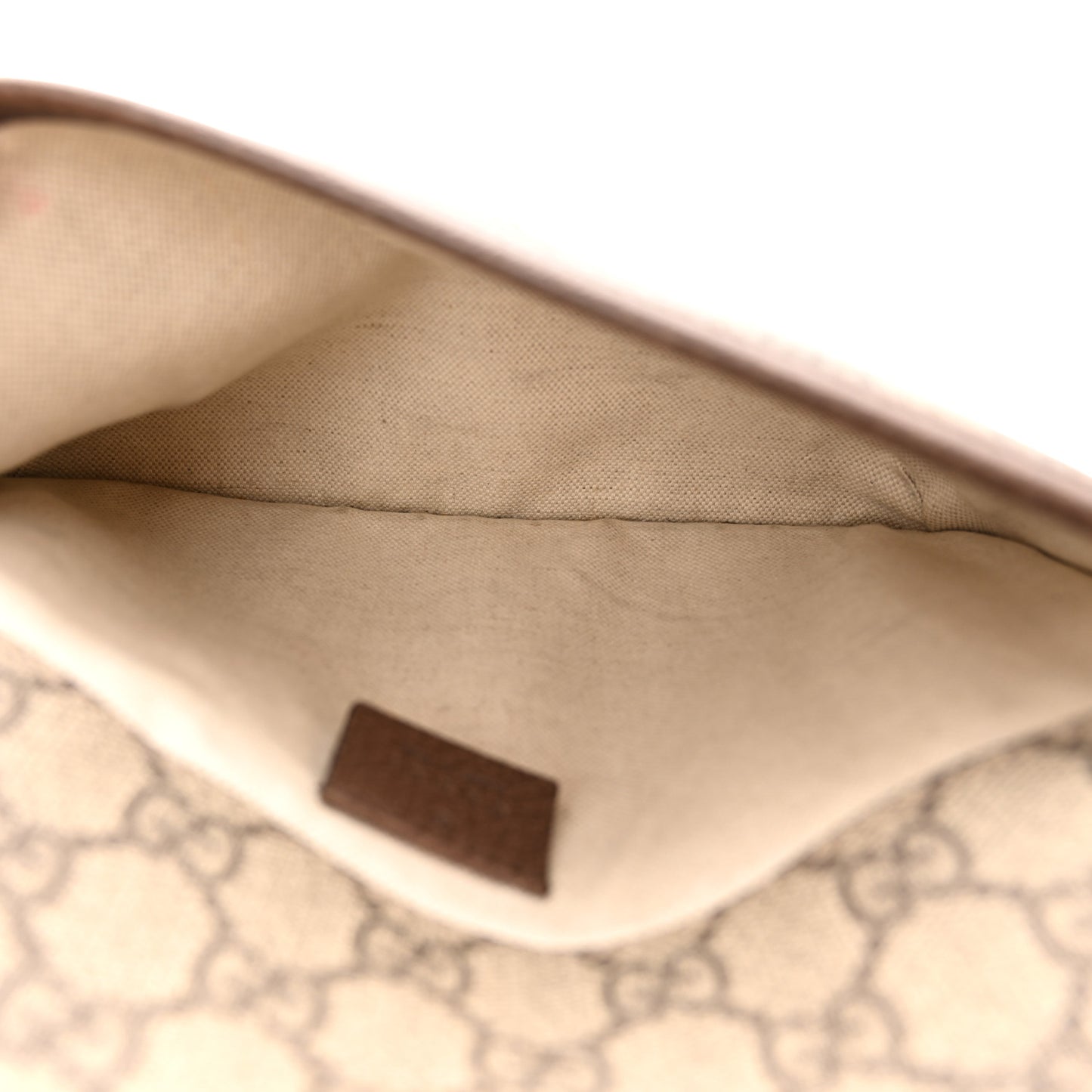 GG Supreme Monogram Neo Vintage Web Belt Bag Brown