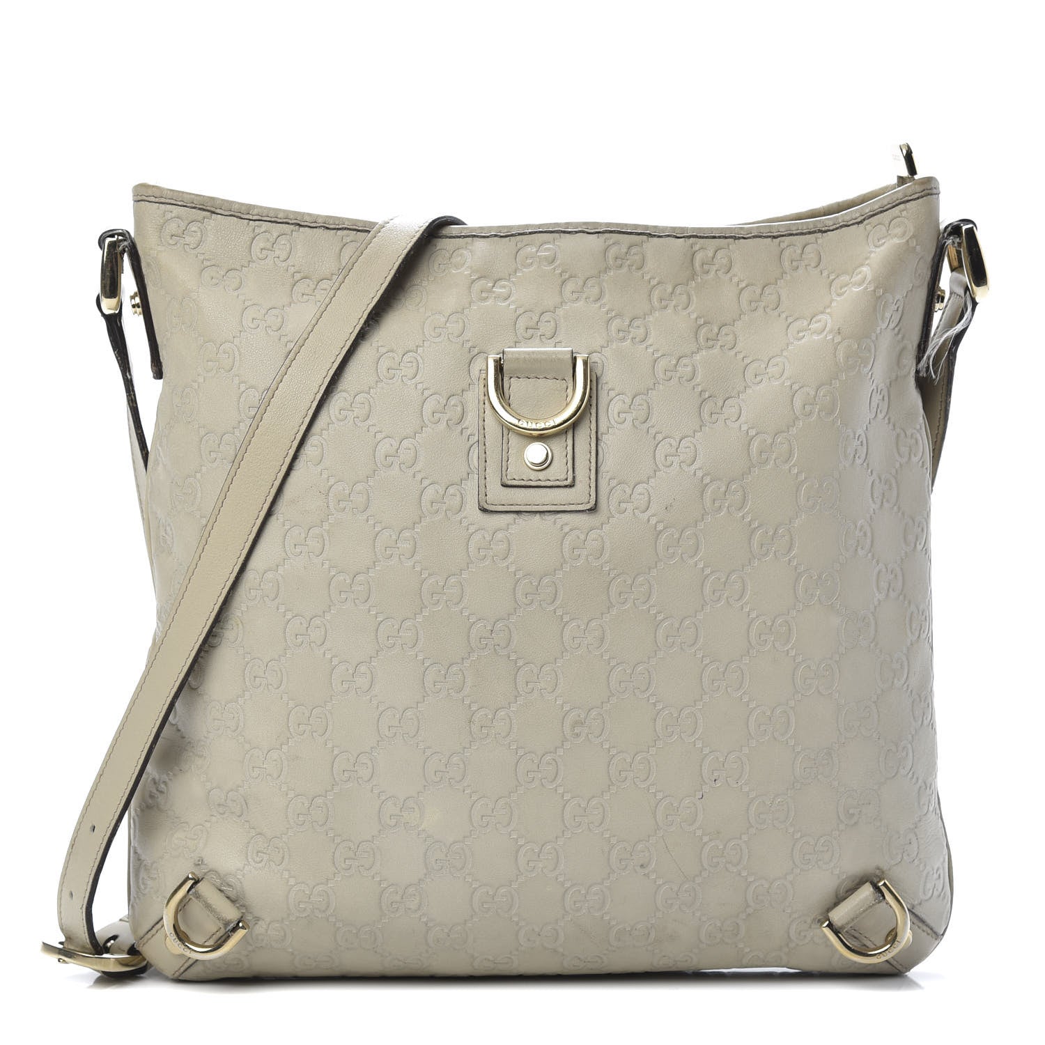 Gucci Guccissima Abbey Messenger Bag Off White 1 of 14
